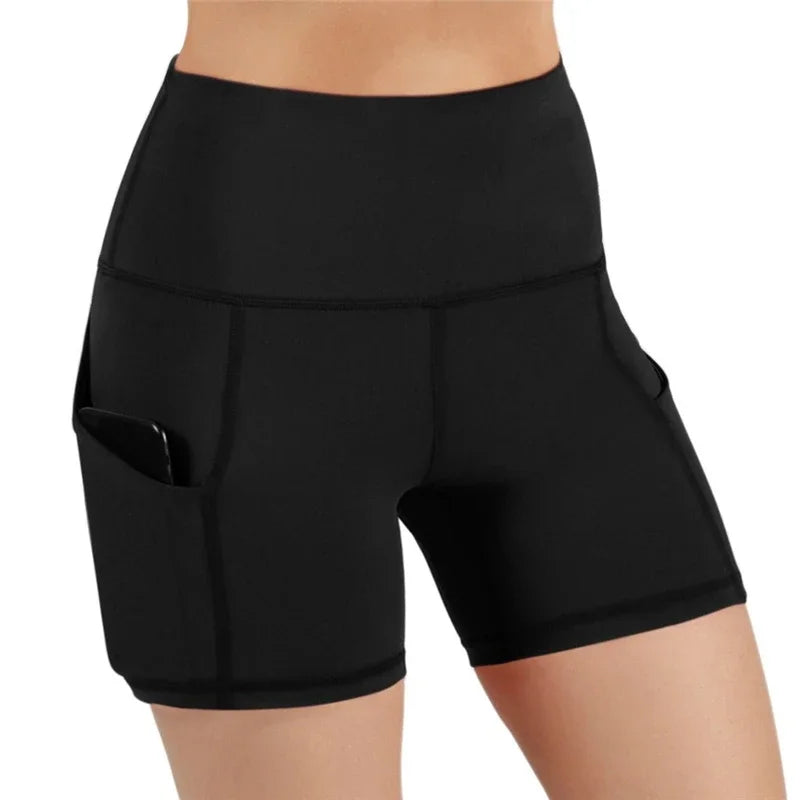LiftCore Phone-Pocket Biker Shorts