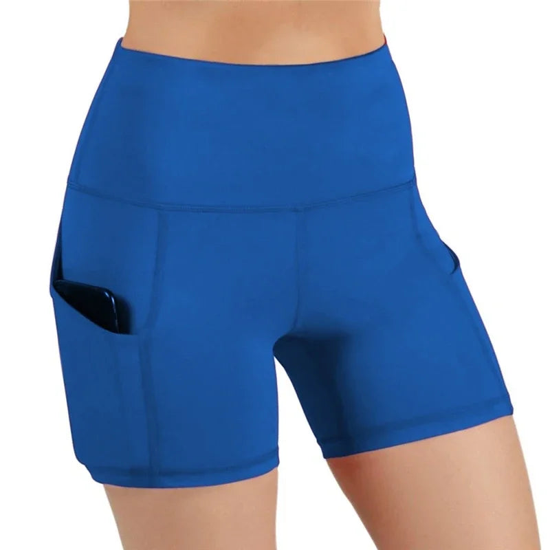 LiftCore Phone-Pocket Biker Shorts