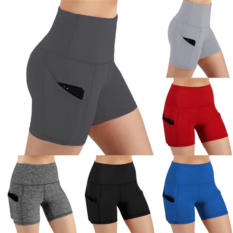 LiftCore Phone-Pocket Biker Shorts