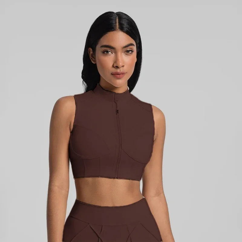 Contour Zip Performance Sports Bra