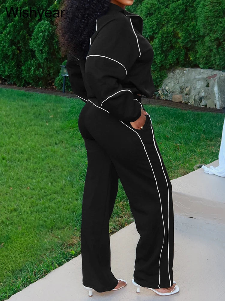 NimbusGlide Striped Tracksuit Set