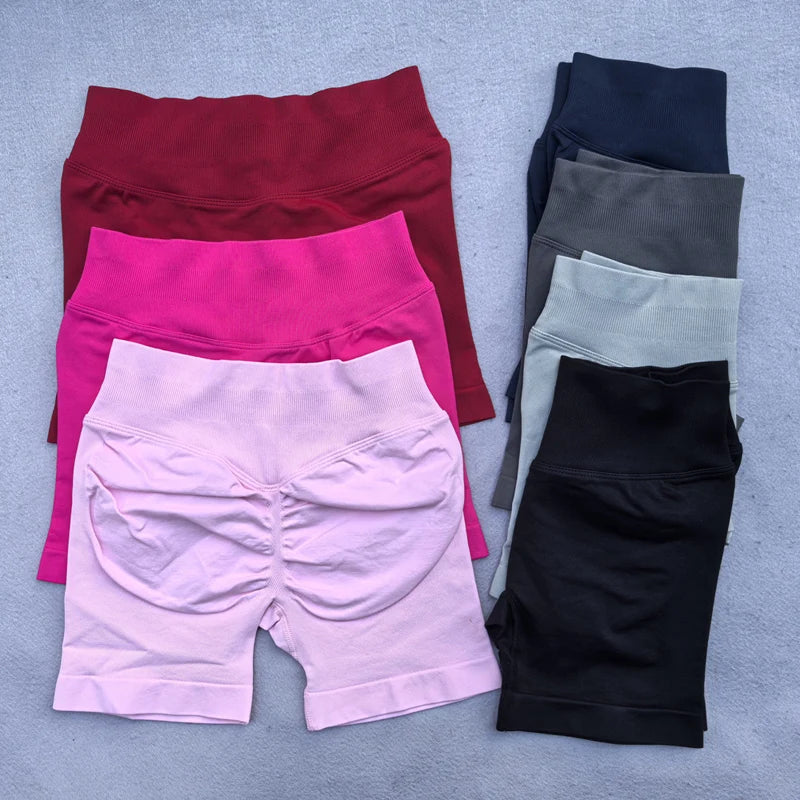 RibbedLine Seamless Biker Shorts