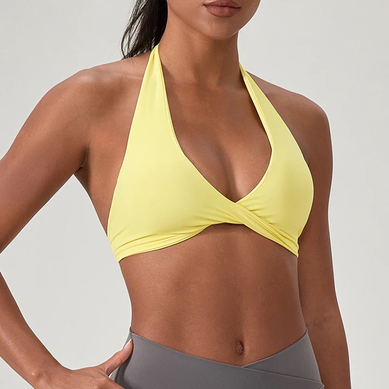 HaloFit Open Back Yoga Bra