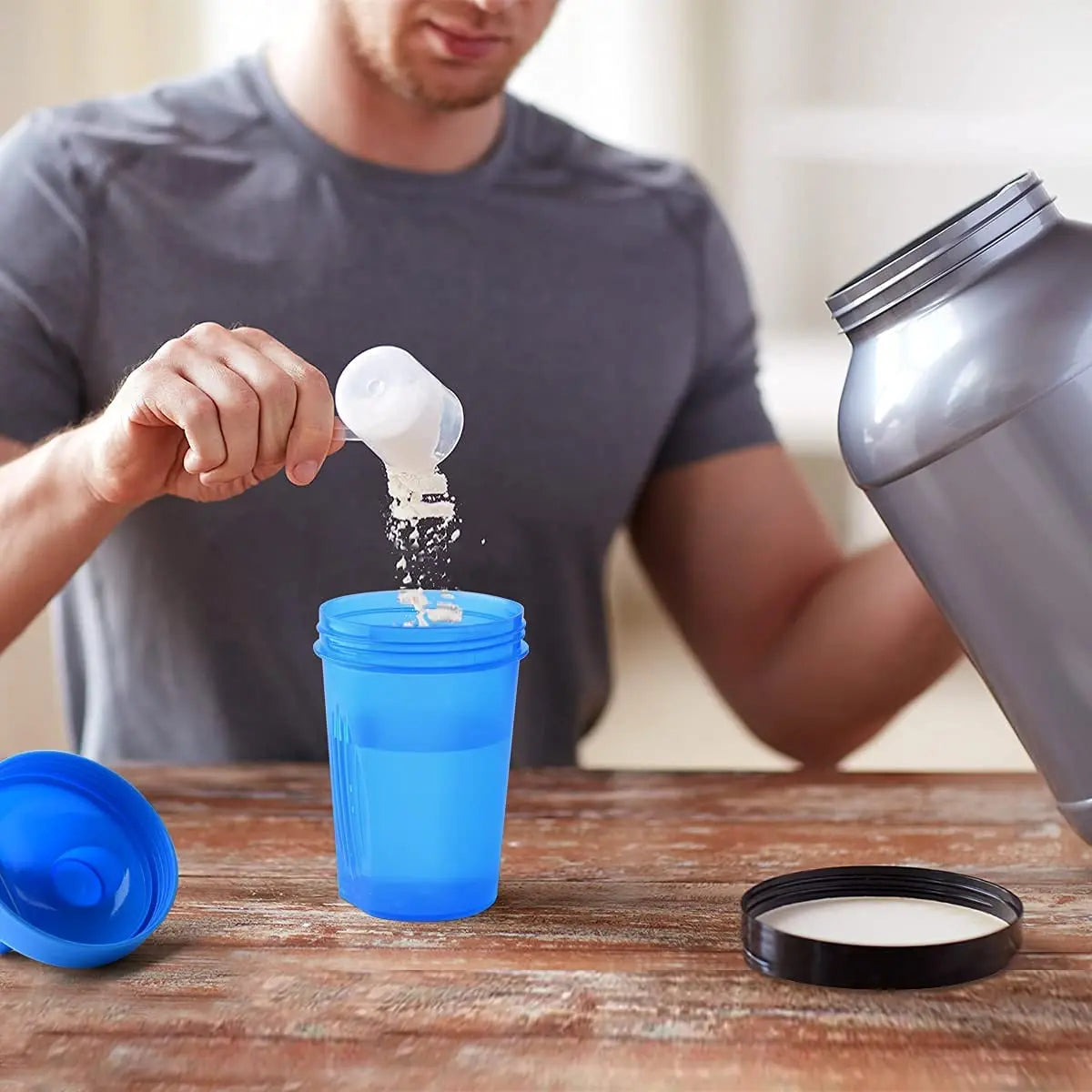 LeakLock Pre-Workout Shaker Bottle