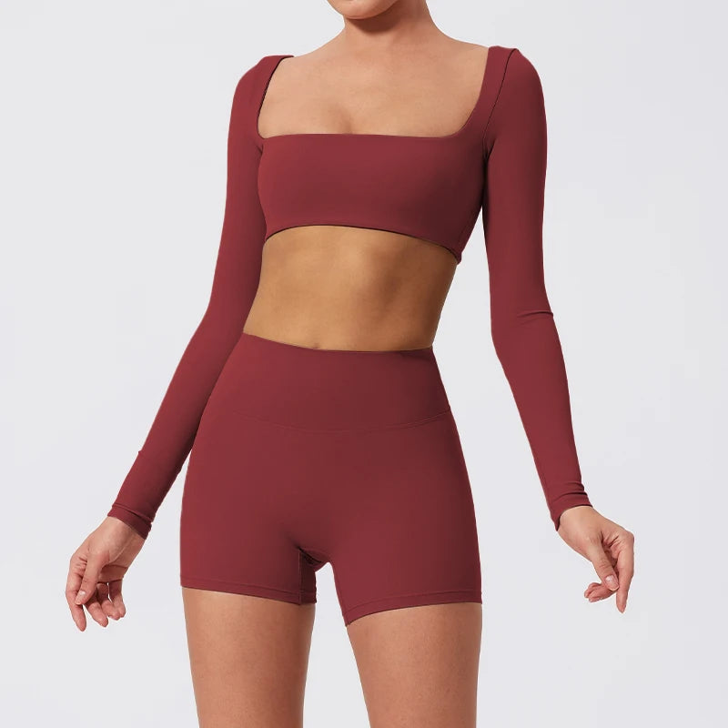 EmberFlex Long-Sleeve Yoga Set