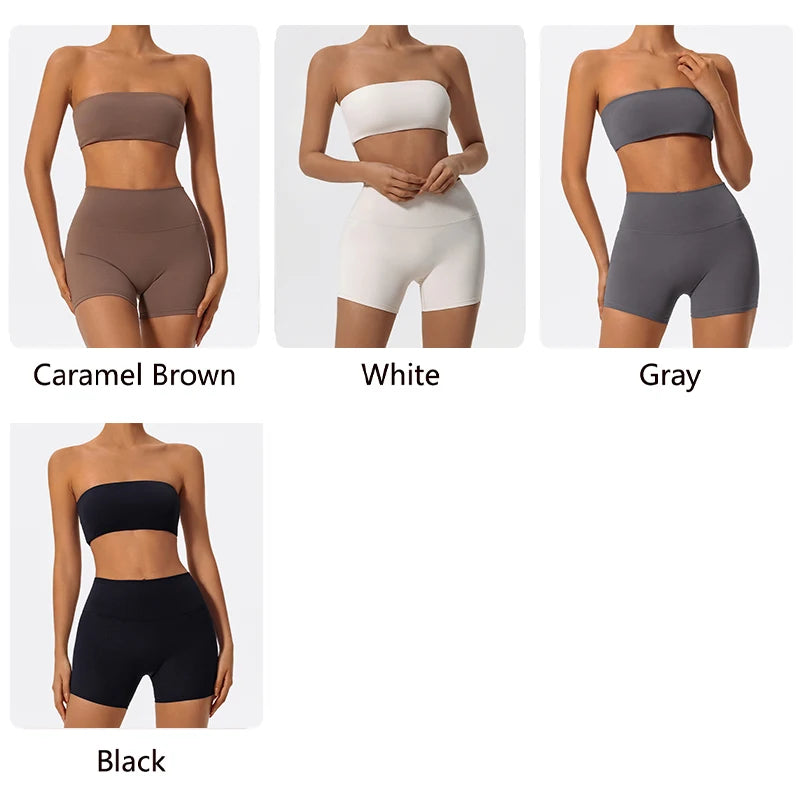 SunForm Strapless Crop &amp; Shorts Set
