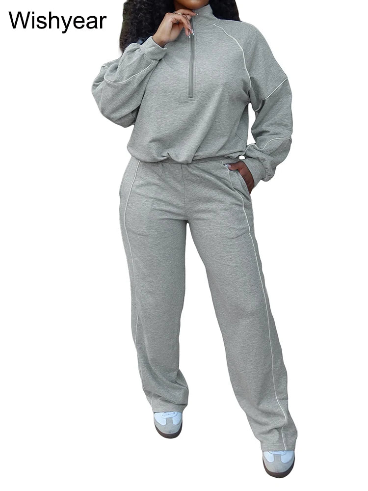 NimbusGlide Striped Tracksuit Set