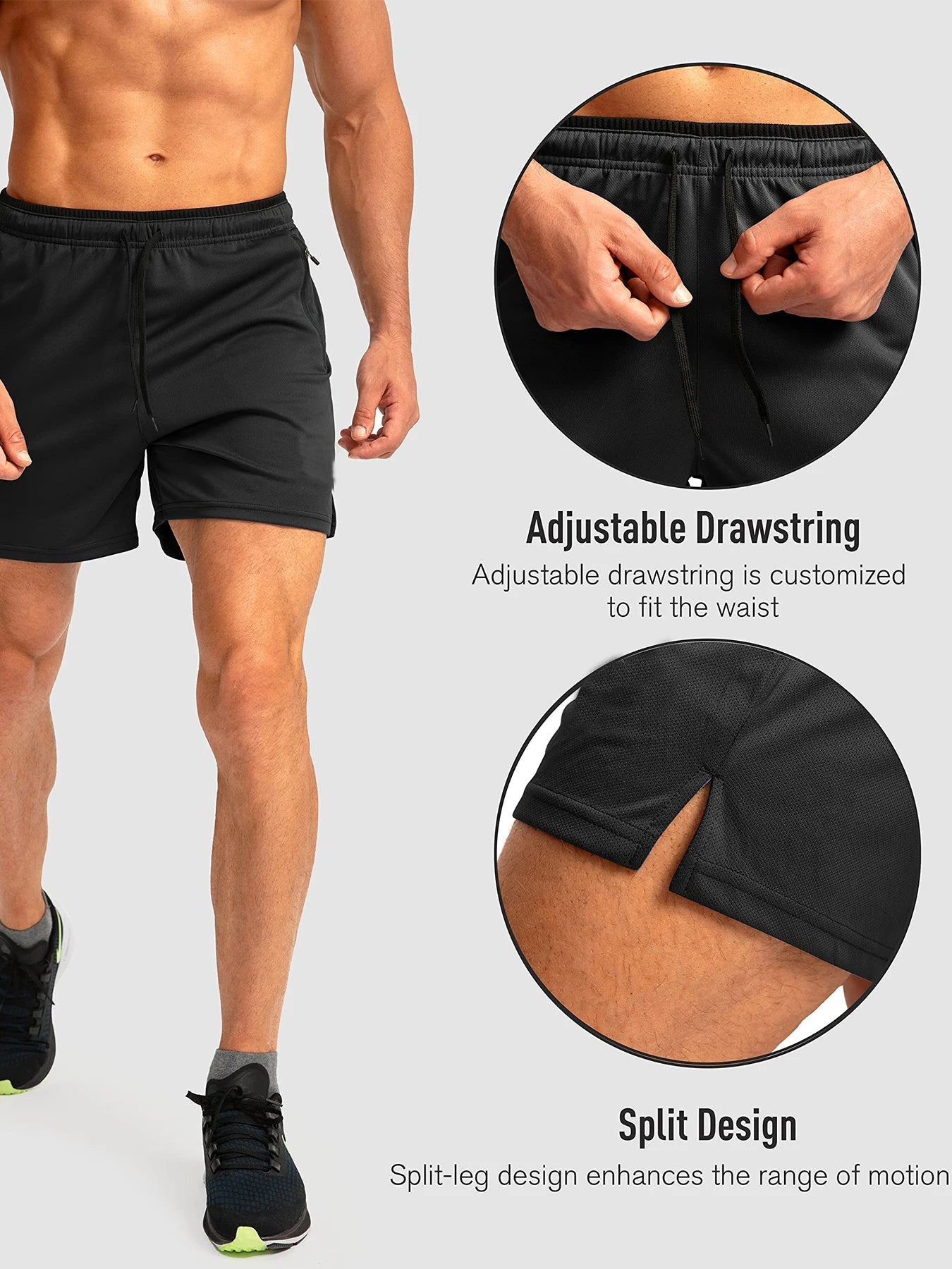 ZipPocket 5-Inch Running Shorts