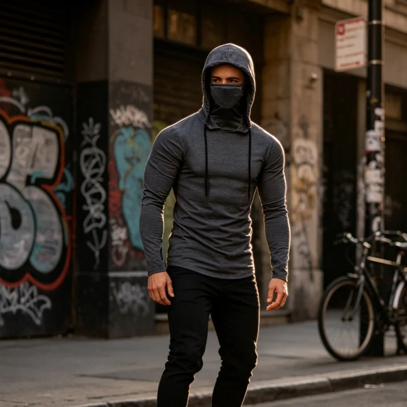 ForgeBlock Long-Sleeve Mask Hoodie