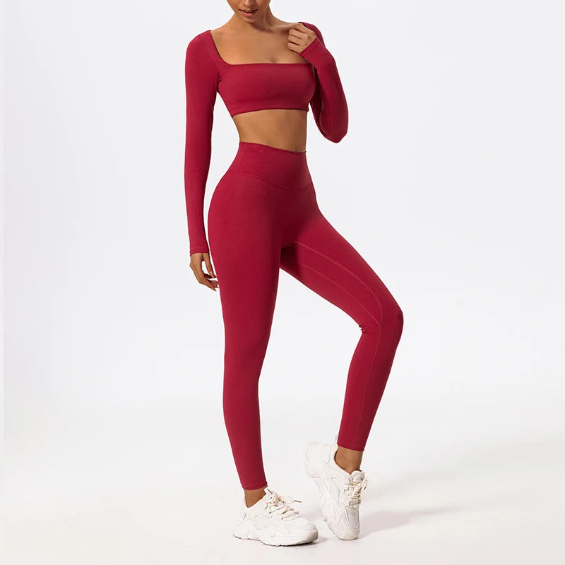 EmberFlex Long-Sleeve Yoga Set