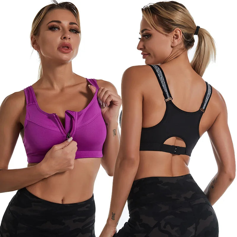 ZipFlex High Impact Sports Bra