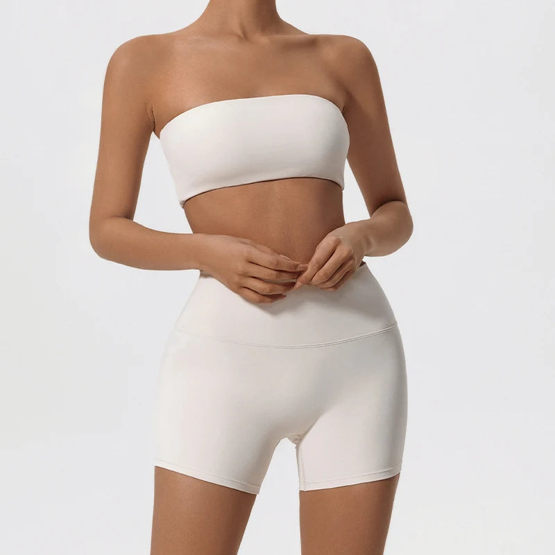SunForm Strapless Crop &amp; Shorts Set