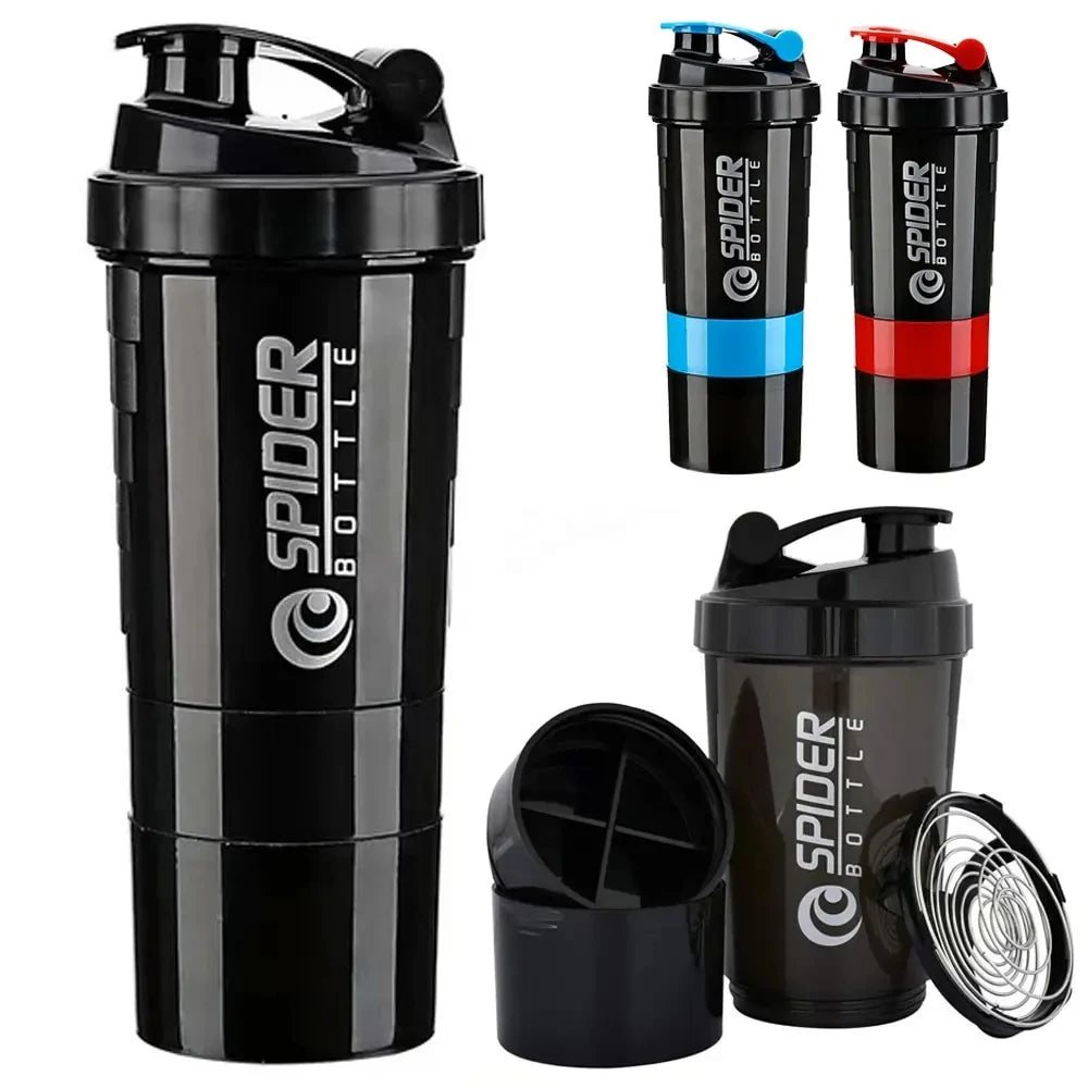 TriLayer Protein Powder Shaker Bottle