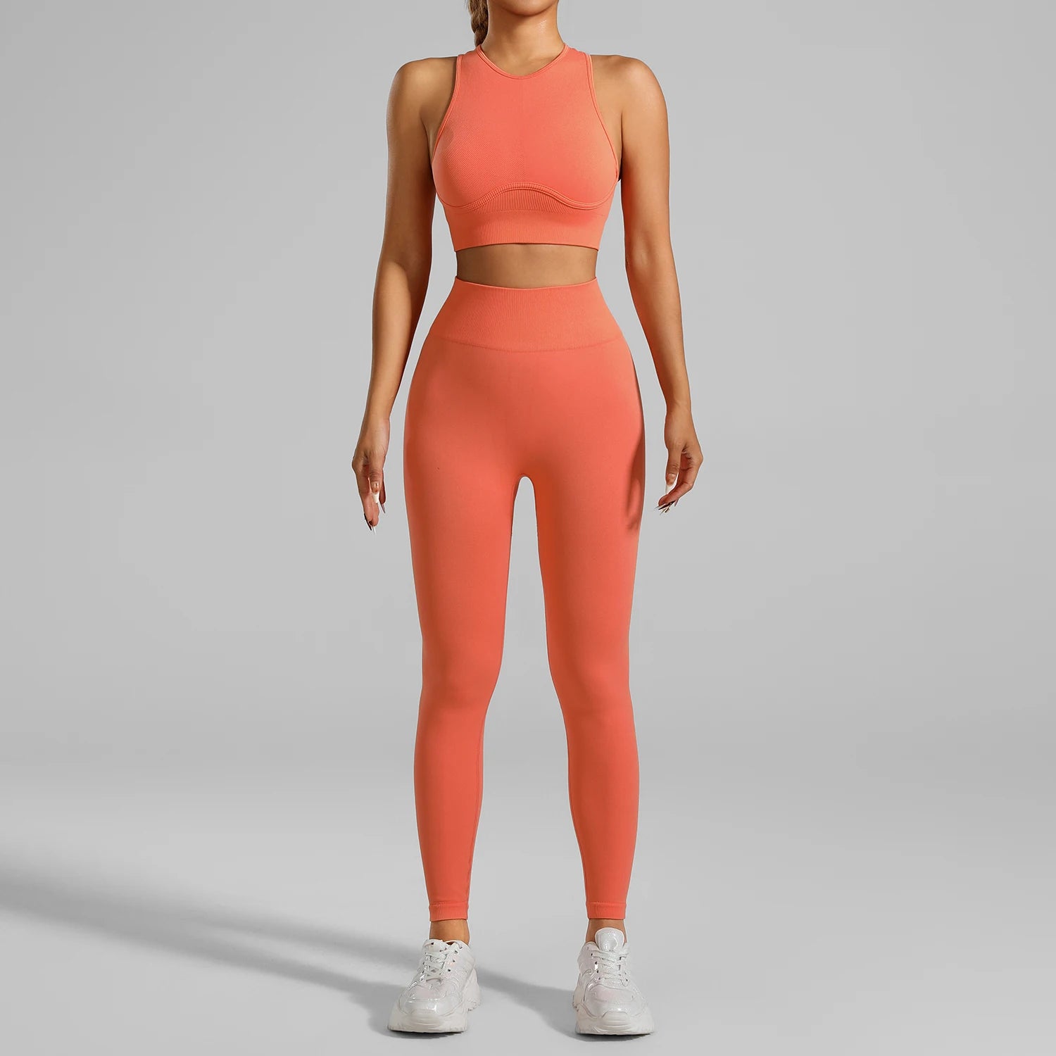 RibCore Yoga Set — Tummy-Control Criss-Cross Set