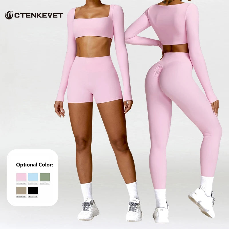EmberFlex Long-Sleeve Yoga Set