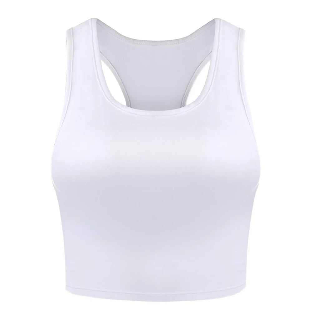 BreezeCrop Sleeveless Sport Tank