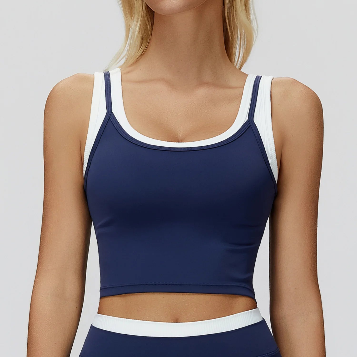 BlockFit Color-Block Sports Bra