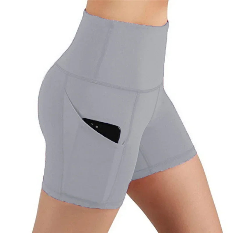 LiftCore Phone-Pocket Biker Shorts