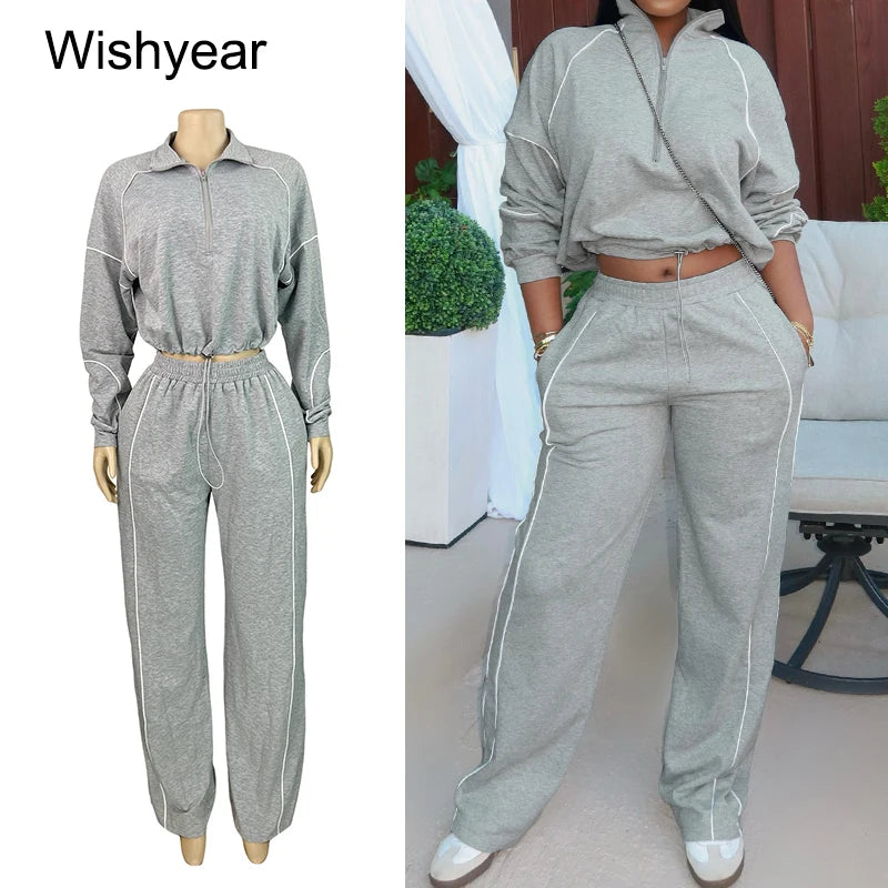 NimbusGlide Striped Tracksuit Set