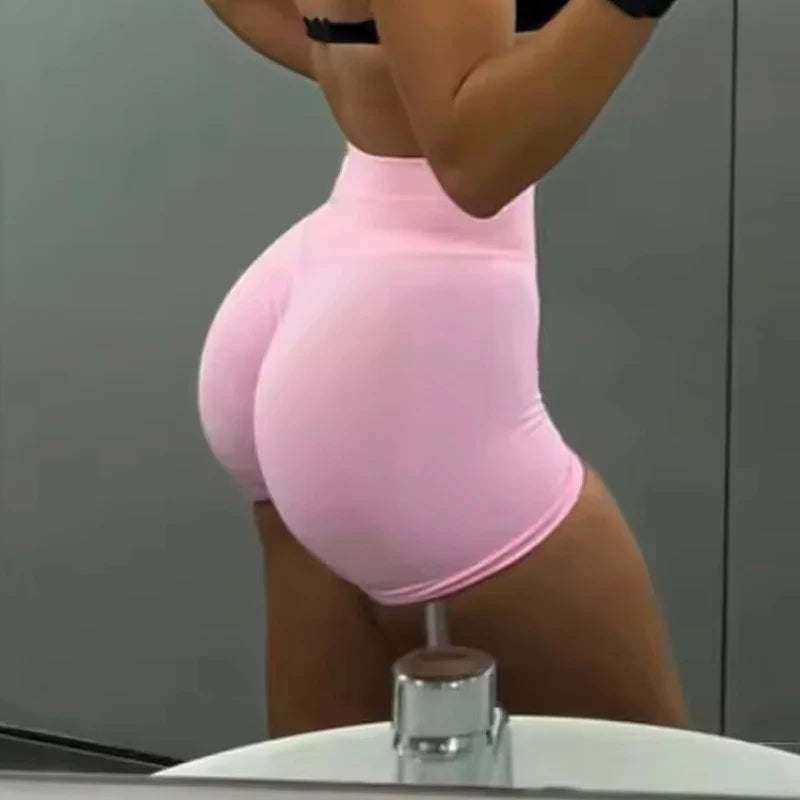 RibbedLine Seamless Biker Shorts