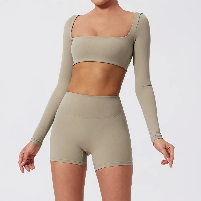 EmberFlex Long-Sleeve Yoga Set