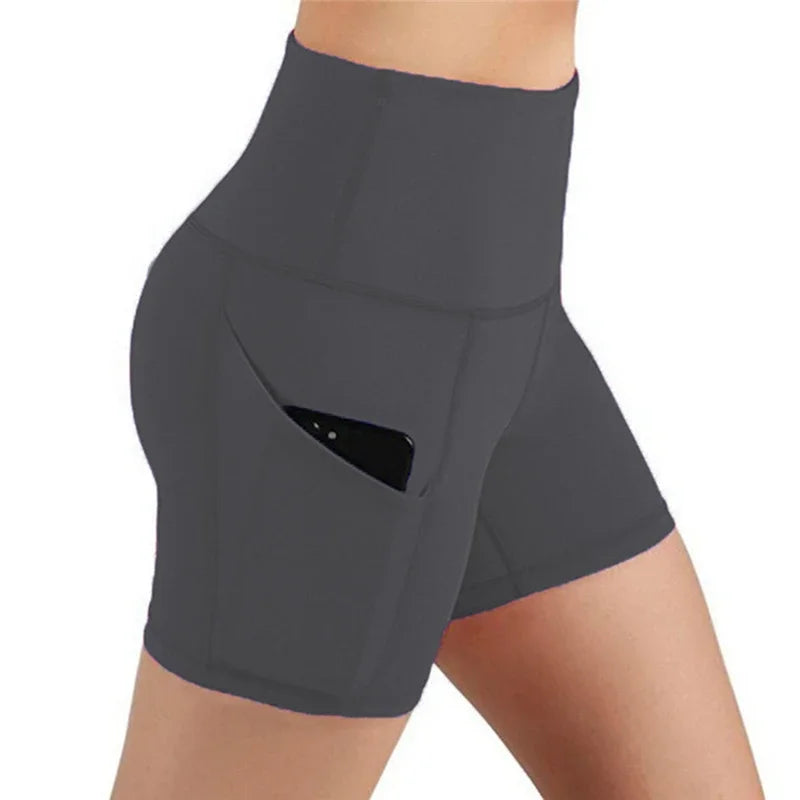 LiftCore Phone-Pocket Biker Shorts