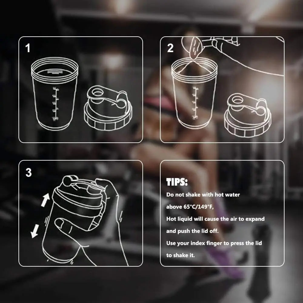 TriStack 3-Layer Protein Shaker