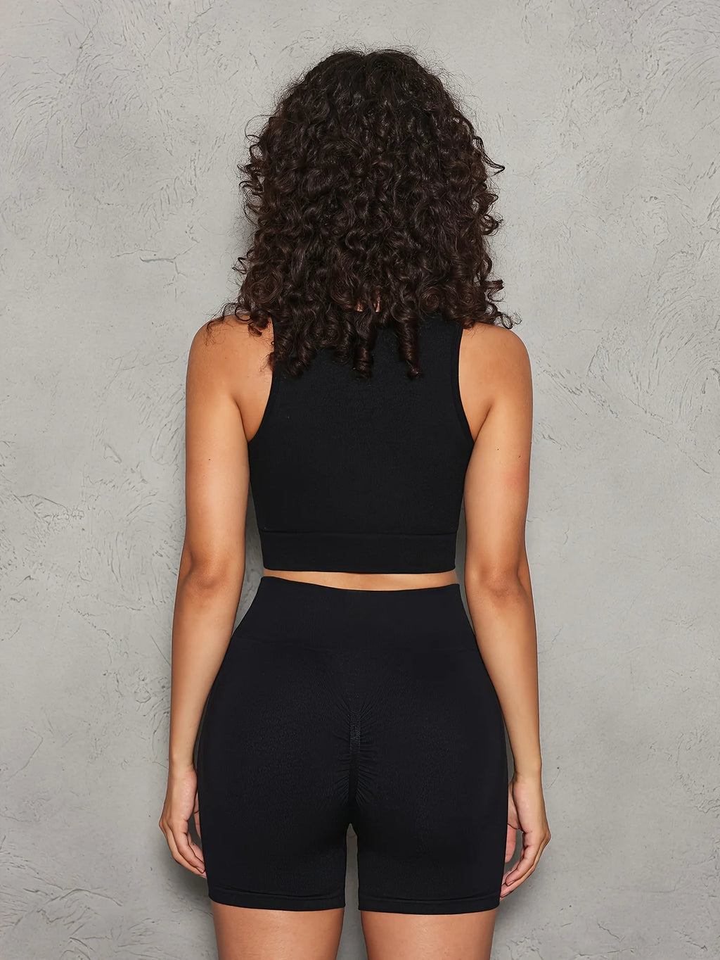 PrintCore Lettered Cropped Sport Bra
