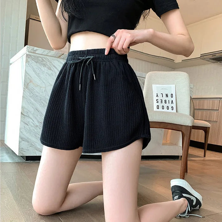 BreezeFlow Wide-Leg Yoga Shorts