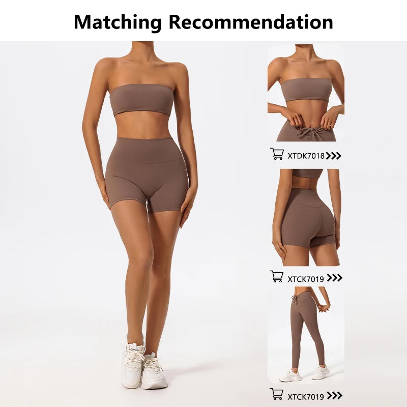 SunForm Strapless Crop &amp; Shorts Set