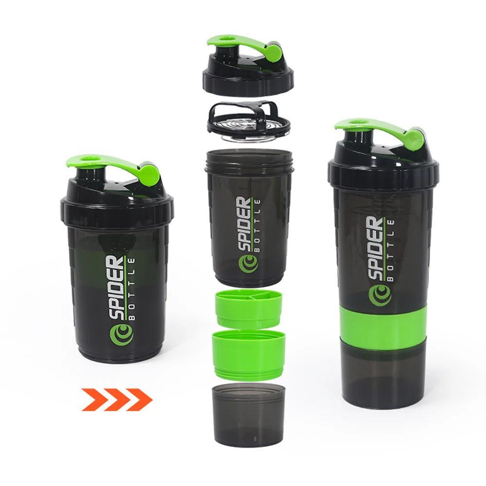 TriLayer Protein Powder Shaker Bottle