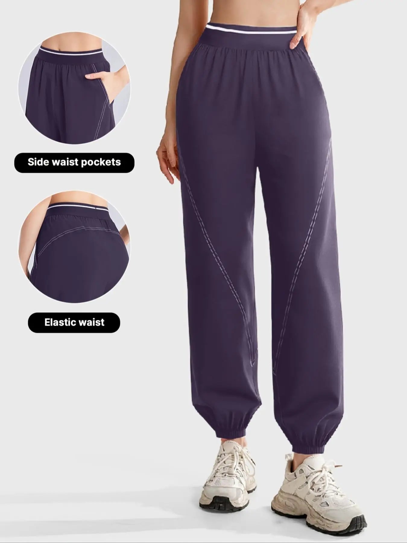 DriftLuxe Loose-Fit Sport Joggers