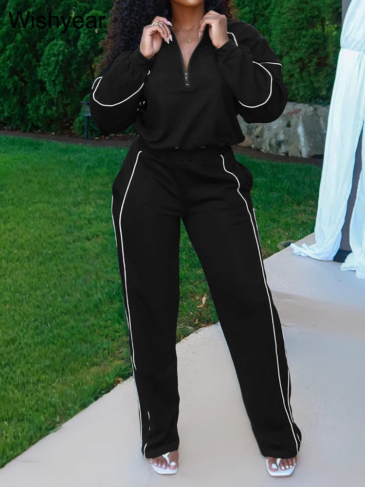 NimbusGlide Striped Tracksuit Set