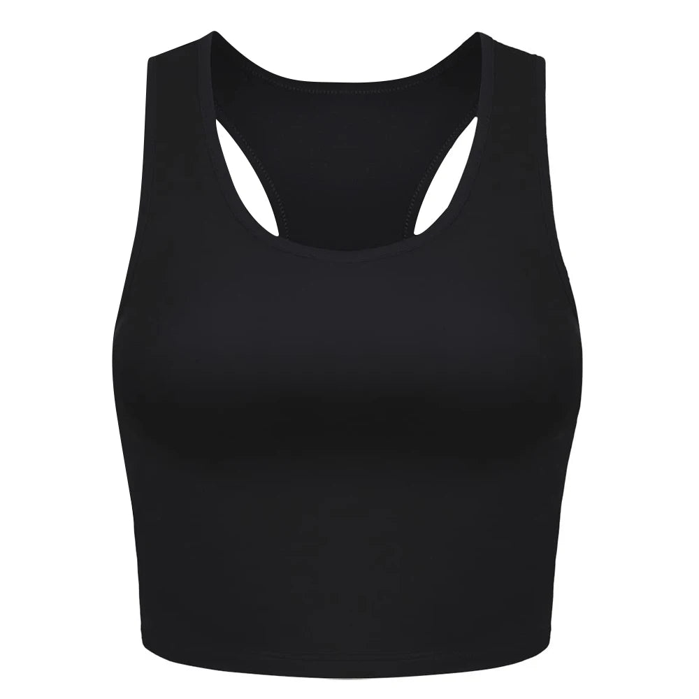BreezeCrop Sleeveless Sport Tank