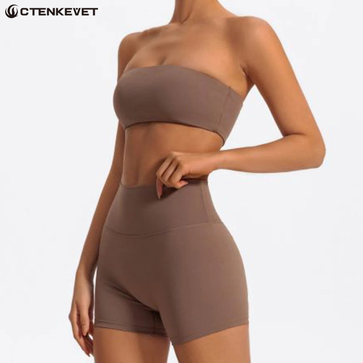 SunForm Strapless Crop &amp; Shorts Set