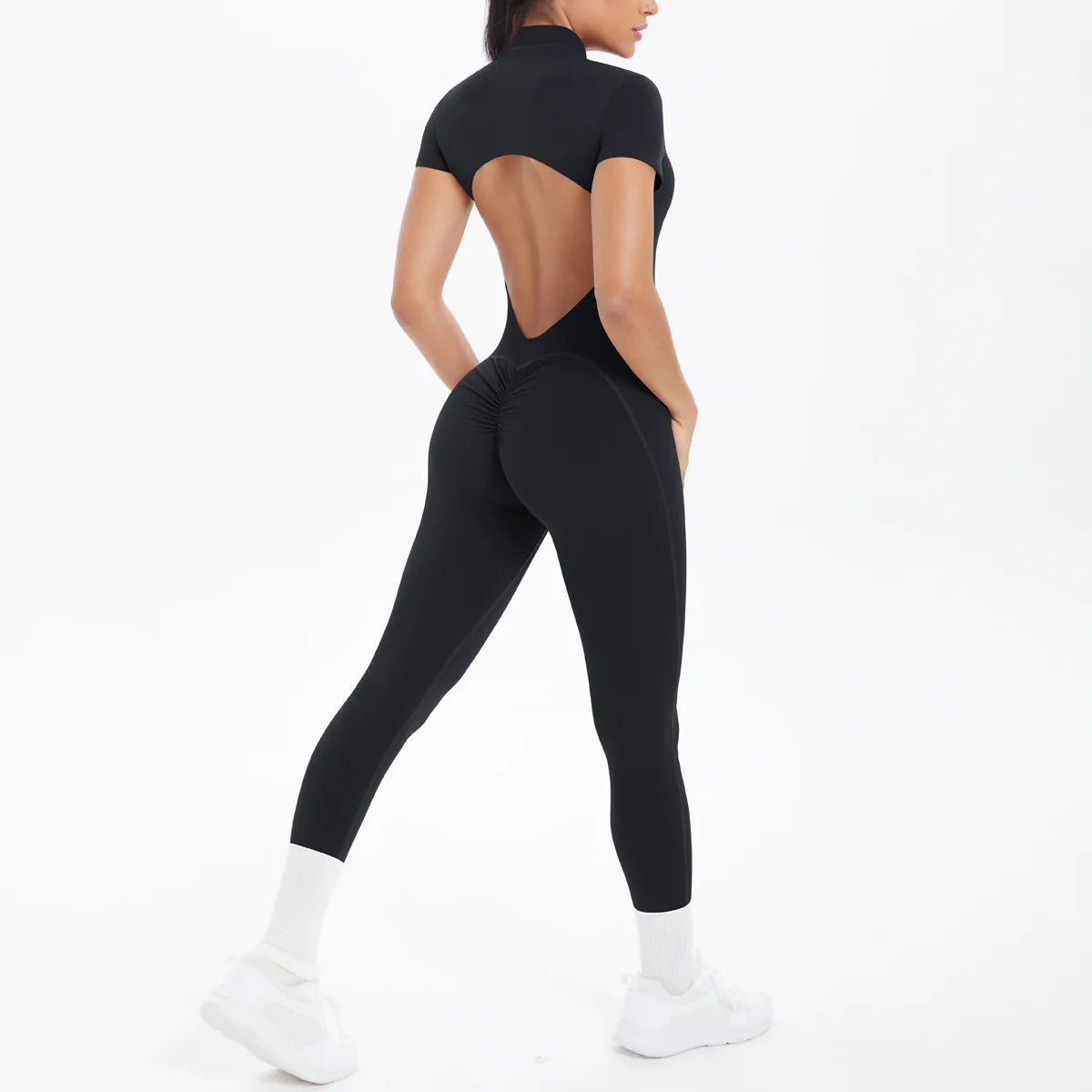 Seamless Sculpt Zip Bodysuit (Women)