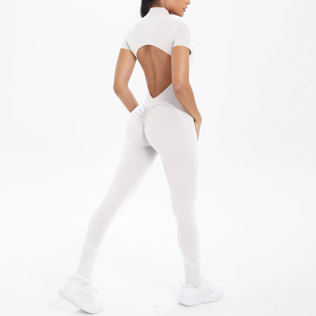 Seamless Sculpt Zip Bodysuit (Women)