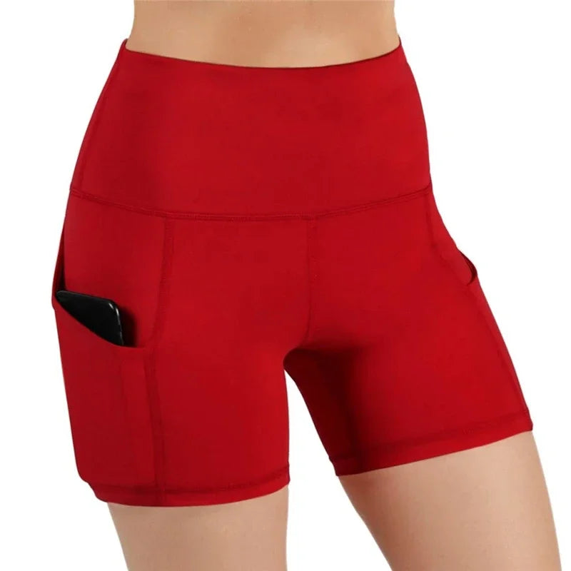 LiftCore Phone-Pocket Biker Shorts