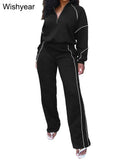 NimbusGlide Striped Tracksuit Set