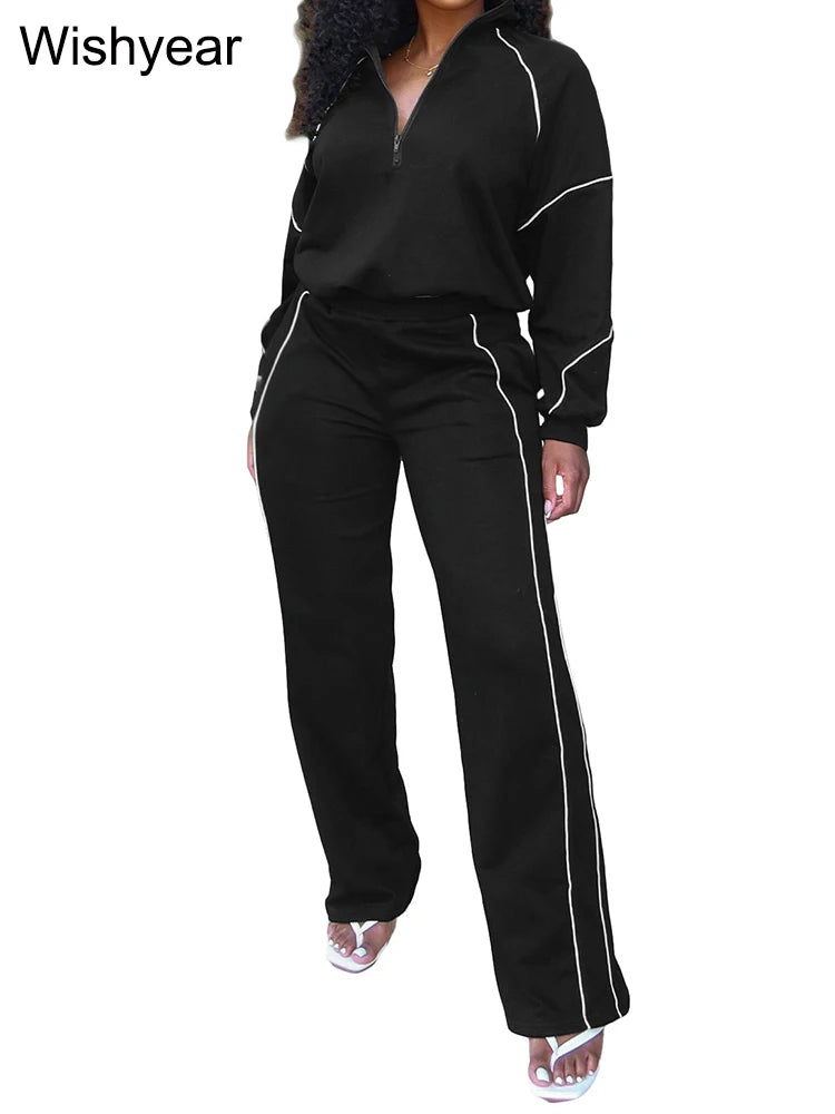 NimbusGlide Striped Tracksuit Set