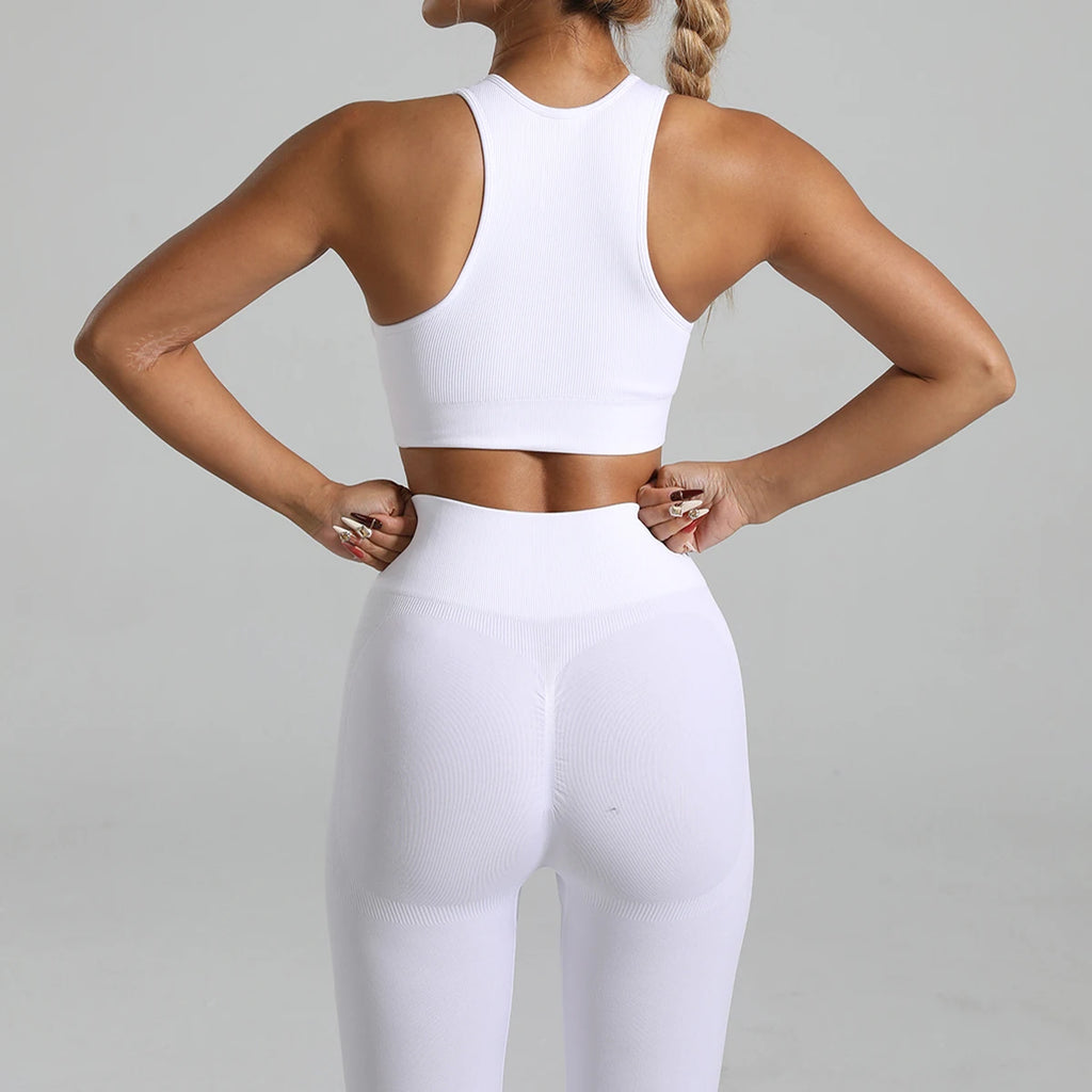 RibCore Yoga Set — Tummy-Control Criss-Cross Set