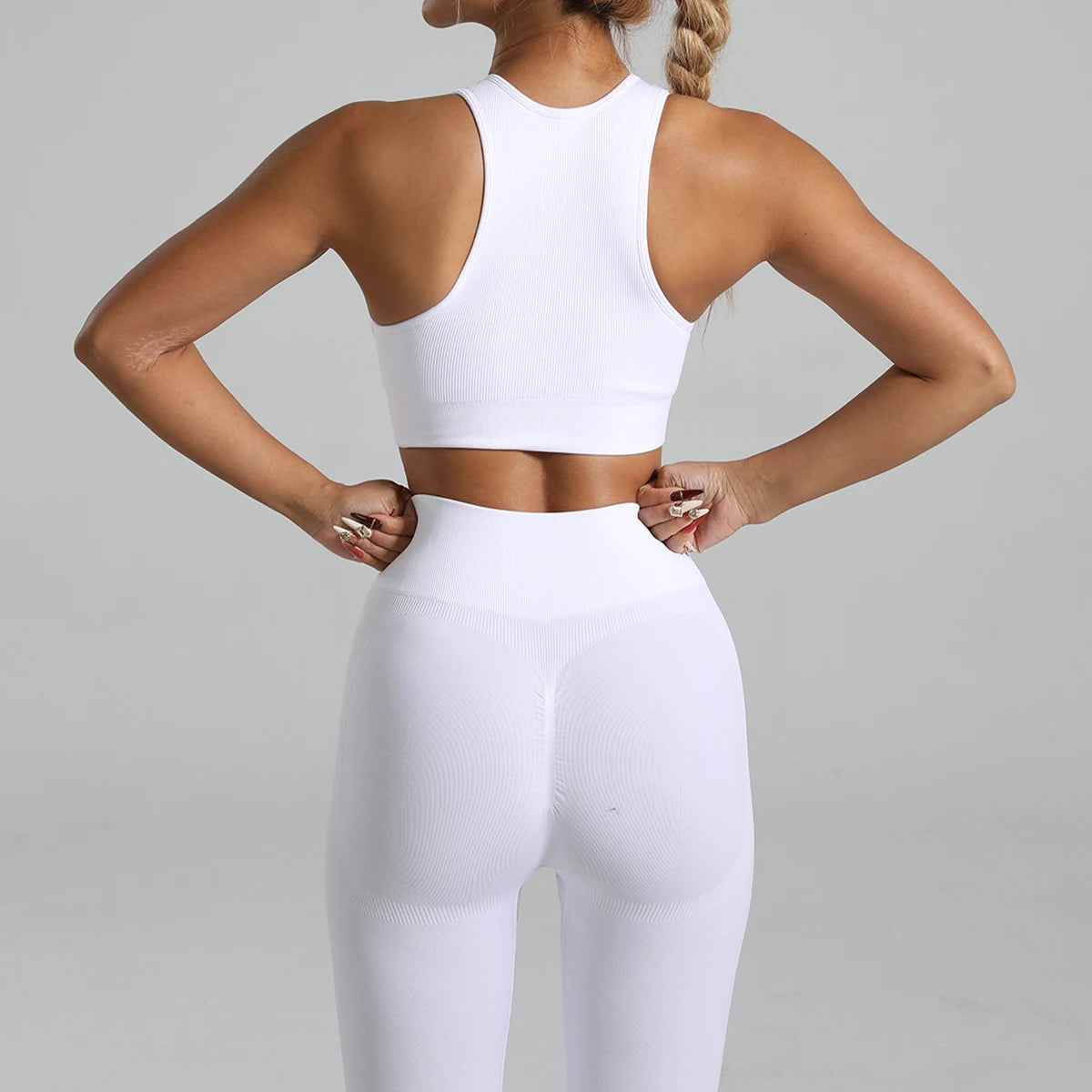 RibCore Yoga Set — Tummy-Control Criss-Cross Set