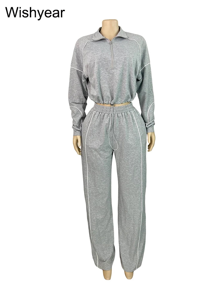 NimbusGlide Striped Tracksuit Set